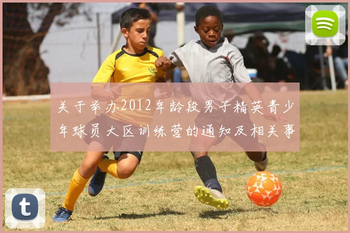 关于举办2012年龄段男子精英青少年球员大区训练营的通知及相关事项说明